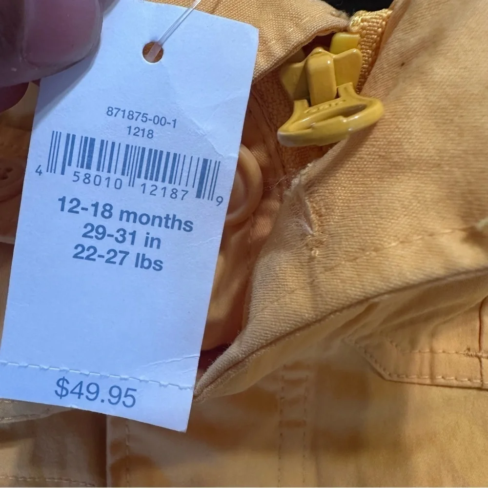 GAP Kids Yellow Hooded Jacket